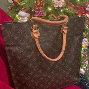 Vintage LV Monogram SAC PLAT Tote